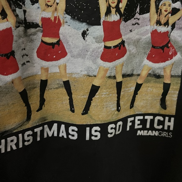 EUC Mean Girls Christmas Sweatshirt XS Winter Talent Show Christmas Is So Fetch - Picture 4 of 10